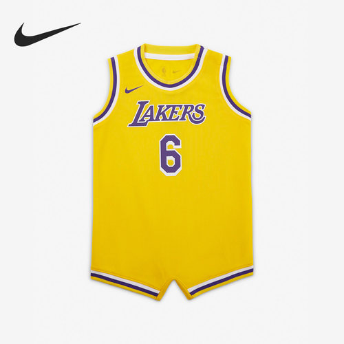 Nike/耐克正品洛杉矶湖人队NBA SW婴童运动连体衣DR1060-728