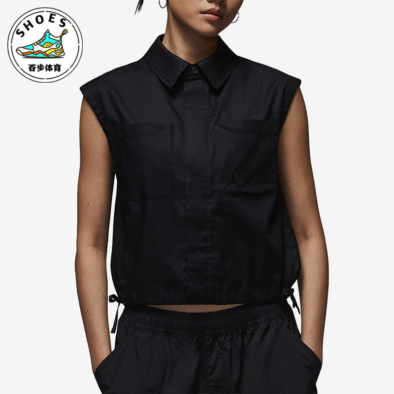 Nike/耐克正品Jordan Poolside 女士无袖经典梭织上衣HJ0056-010