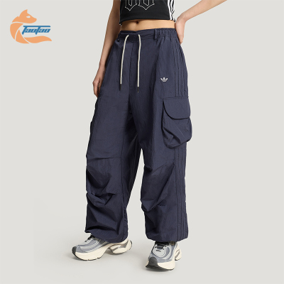 Adidas/阿迪达斯正品三叶草女士运动宽松舒适工装休闲长裤KT3058
