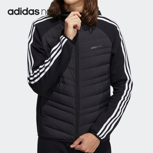 Adidas/阿迪达斯正品NEO 男子休闲保暖运动连帽羽绒服H45248
