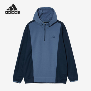 Adidas/阿迪达斯正品半拉链高尔夫男女连帽运动卫衣IW1407