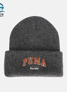 Puma/彪马正品2025年夏季男女运动保暖经典休闲针织帽027233-01
