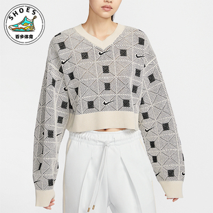 V领针织毛衣FV7802 Nike Osaka女士短款 Naomi 110 耐克正品