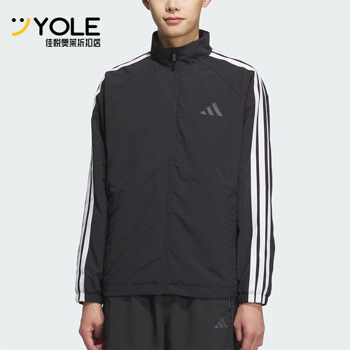 Adidas/阿迪达斯正品2025春款男士经典插肩袖运动宽松外套KC3892