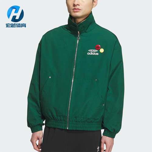 Adidas/阿迪达斯正品三叶草男士休闲宽松梭织翻领运动外套KC0136