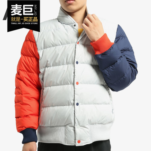耐克立领男子暗扣正品运动羽绒服