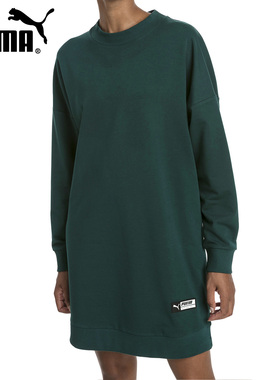 PUMA/彪马正品 TZ Long Crew 女子印花休闲圆领套头衫 579130-30