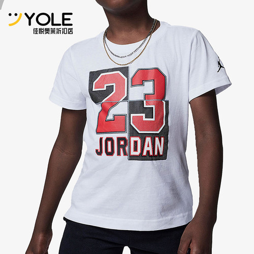 Nike/耐克正品JORDAN23印花短袖T恤新款经典短袖T恤FB1689-100