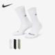 Nike 911 DD9240 耐克正品 轻盈休闲男女柔软透气中筒运动袜三双装