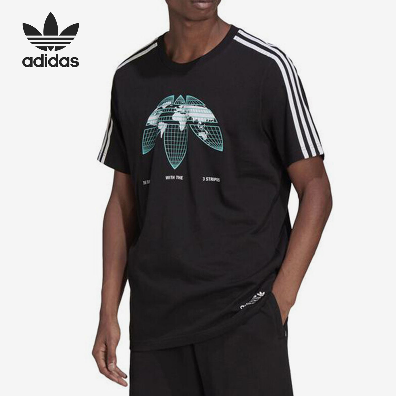 Adidas/阿迪达斯正品当季新款三叶草男子运动短袖HF4906