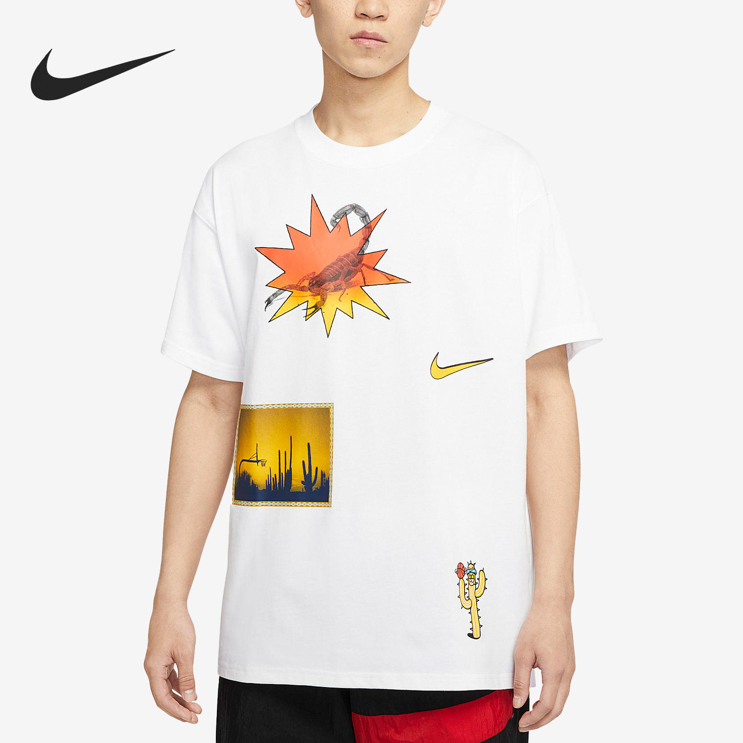 Nike/耐克正品Exploration男子篮球运动短袖T恤CD1309-100