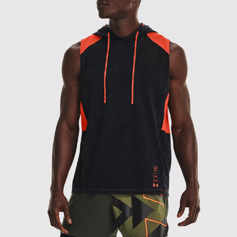 UA/安德玛正品运动男士时尚潮流训练篮球无袖连帽背心1369341-001,运动服/休闲服装,运动T恤,淘宝优惠券,粉丝福利购,淘宝优惠卷