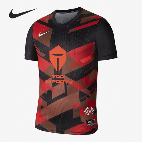 Nike/耐克正品当季新款X LPL TES男子运动球衣短袖T恤 DD9507-010