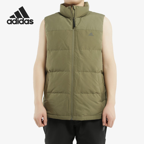 Adidas/阿迪达斯正品男子保暖轻便运动休闲羽绒服背心 EH4000