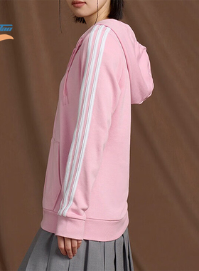 Adidas/阿迪达斯正品W 3S FT FZ HD女士运动针织外套HL2059