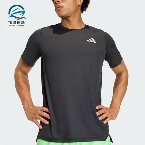 Adidas/阿迪达斯正品夏季男士休闲跑步运动短袖圆领短袖T恤JZ7761