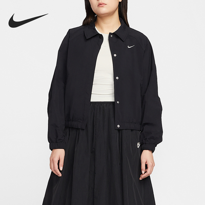 Nike/耐克正品Sportswear女士训练翻领运动单排扣夹克IF0213-010