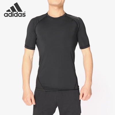 阿迪达斯男子训练运动短袖T恤