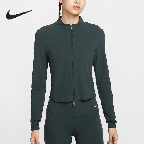 Nike/耐克正品Zenvy Dri-FIT女士立领短款拉链运动外套FV7424-390