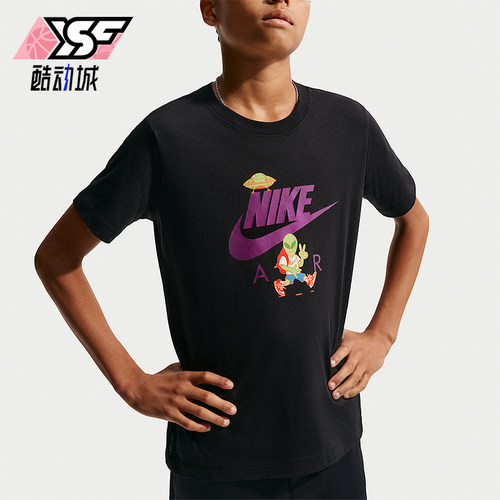 Nike/耐克正品Sportswear大童短袖套头舒适印花T恤IO1987-010