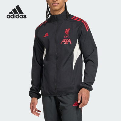 Adidas/阿迪达斯正品利物浦男士立领足球运动梭织夹克外套JV6572