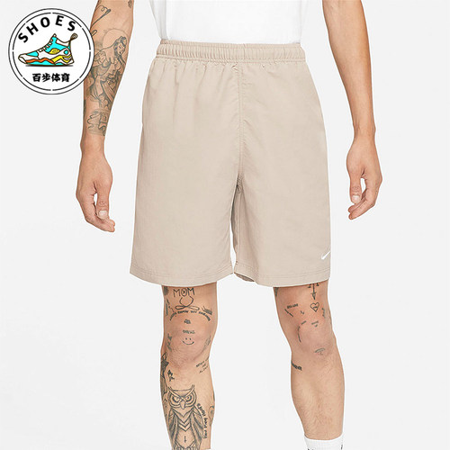 Nike/耐克正品2025男士日常松紧腰刺绣透气运动短裤DM4402-245