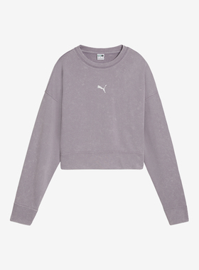 Puma/彪马正品休闲透气冬季女士时尚耐穿短款针织卫衣629053-30