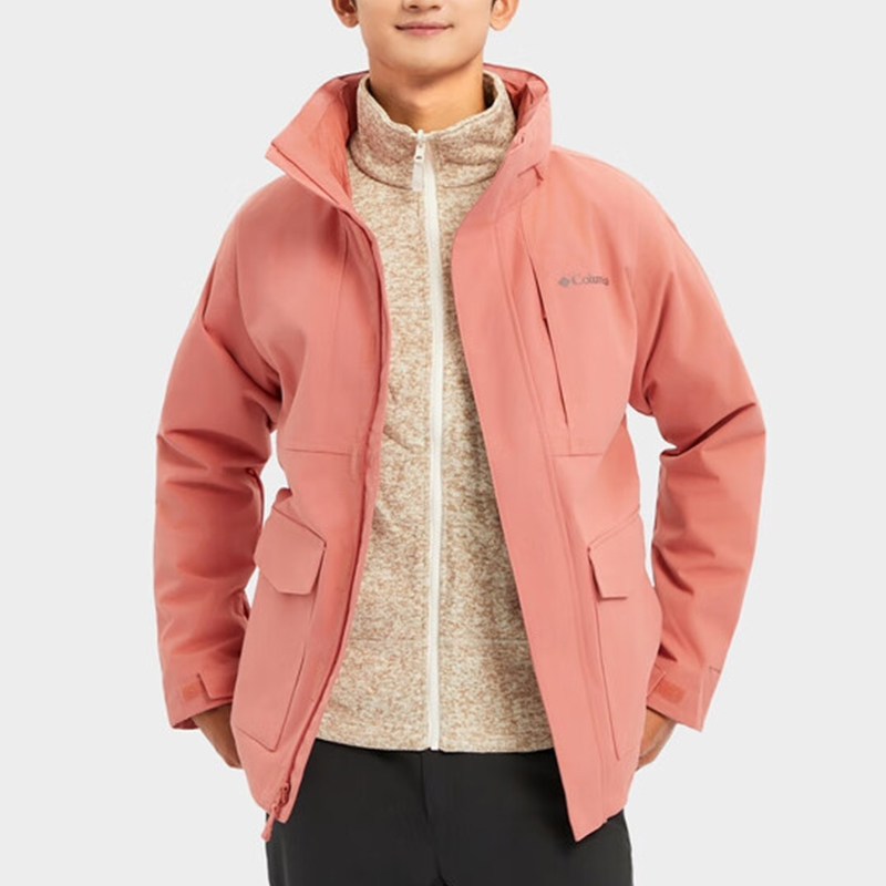 哥伦比亚男女款三合一潮流冲锋衣