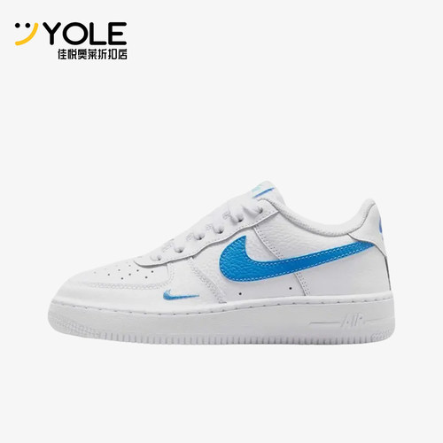 Nike/耐克正品AirForce107新款白蓝色街头经典休闲板鞋IO7403-104