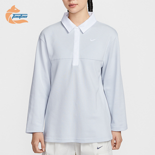 T恤IF0358 Nike 翻领套头长袖 Sportswear女士运动经典 043 耐克正品