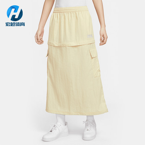 Nike/耐克正品Sportswear女士梭织工装经典透气连衣裙IF0610-229