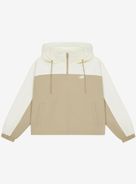 New Balance/NB正品运动女子梭织拉链连帽夹克外套NAF12162-DB