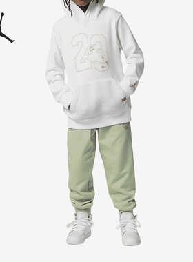 Nike/耐克正品Air Jordan小童运动连帽衫长裤套装FJ9633-343