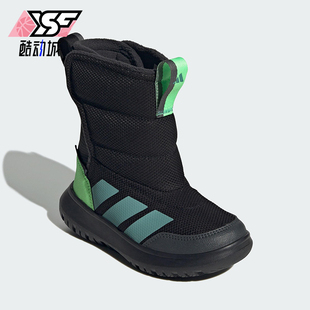 Adidas WINTERPLAY小童加绒保暖高帮雪地靴JQ2630 阿迪达斯正品