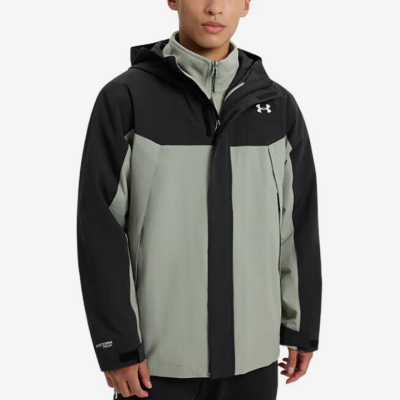 UA/安德玛正品新款男士宽松复古摇粒绒三合一冲锋衣6001977-002