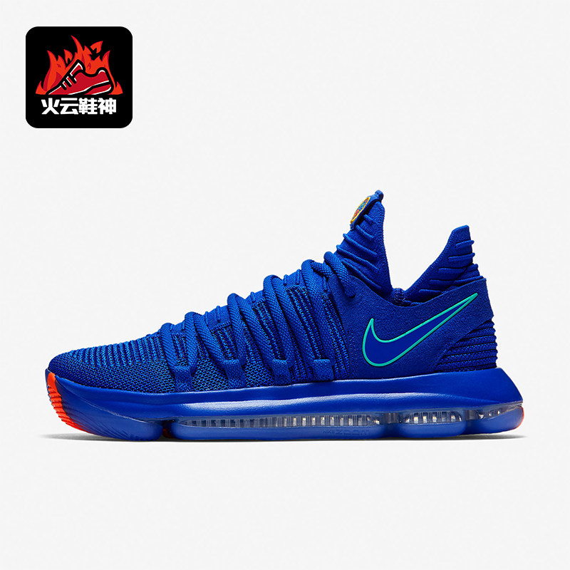 Nike/耐克正品KD 10男士低帮气垫缓震包裹性实战篮球鞋897816-402