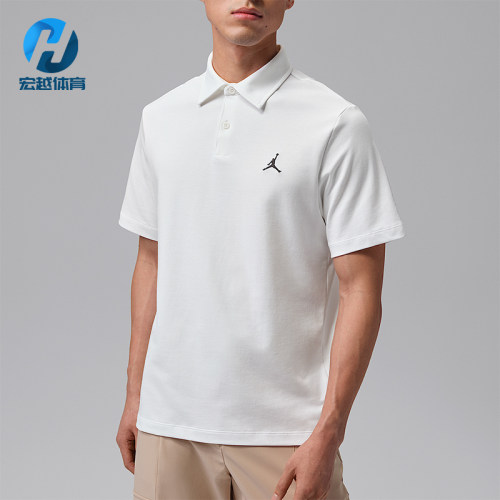 Nike/耐克正品JORDAN男士刺绣针织透气经典短袖POLO衫HQ8689-100
