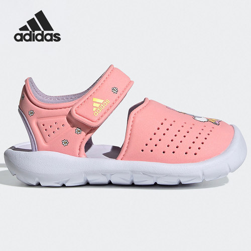 Adidas/阿迪达斯正品FortaSwim Stripes小童运动凉鞋 FW6058