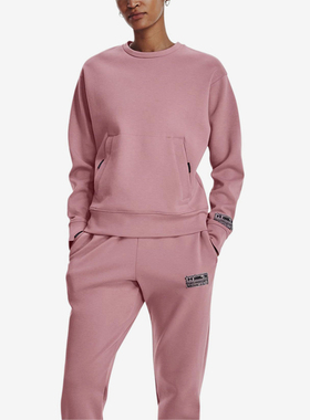 UA/安德玛正品运动男女同款针织休闲运动卫衣套头衫1377172-697