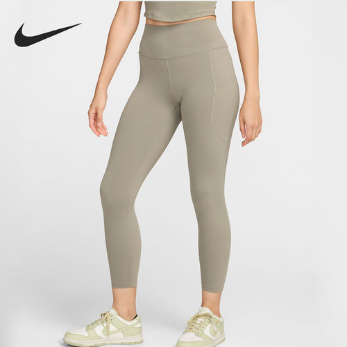 Nike耐克正品Dri-Fit One女款高腰九分运动舒适长裤FN3242-320