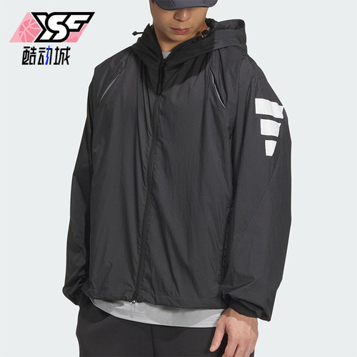 Adidas/阿迪达斯正品新款男士梭织休闲经典户外运动外套JM6234