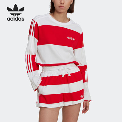 Adidas/阿迪达斯正品三叶草夏季新款女子运动长袖T恤HL6582