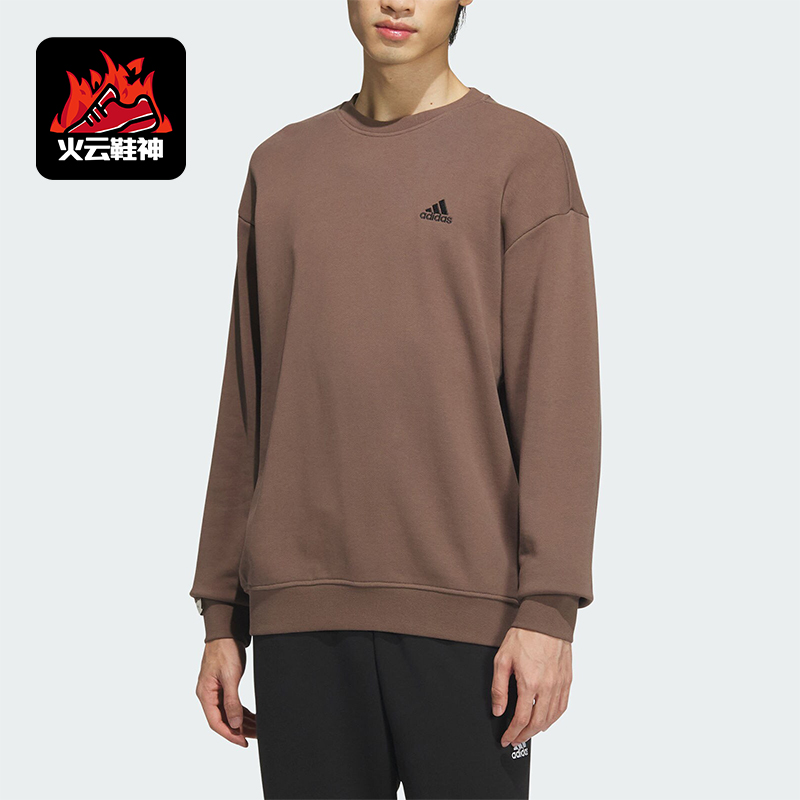 阿迪达斯男女复古休闲宽松卫衣