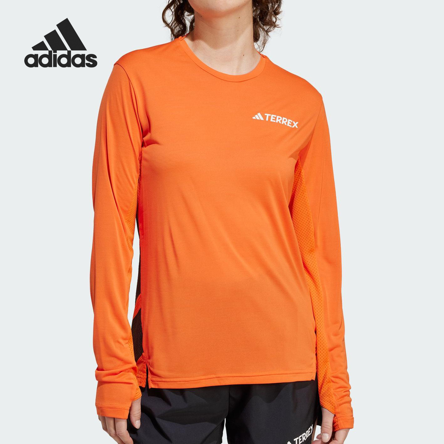 Adidas/阿迪达斯正品CLIMACOOL女士户外跑徒步运动长袖JN5326