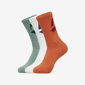 运动舒适中筒袜三双装 Skechers SOCK男女同款 CREW 斯凯奇正品