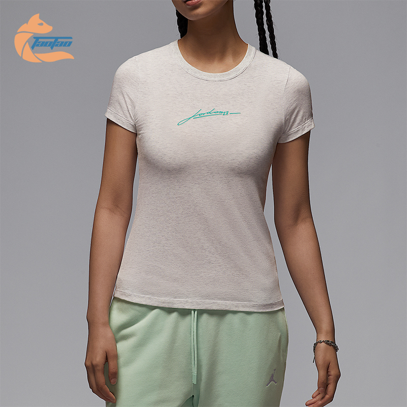 Nike/耐克正品2025夏季款女士透气运动经典针织印花T恤IB7029-051