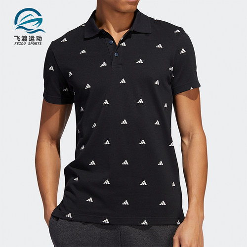 Adidas/阿迪达斯正品新款男士运动休闲经典印花短袖POLO衫FT2802