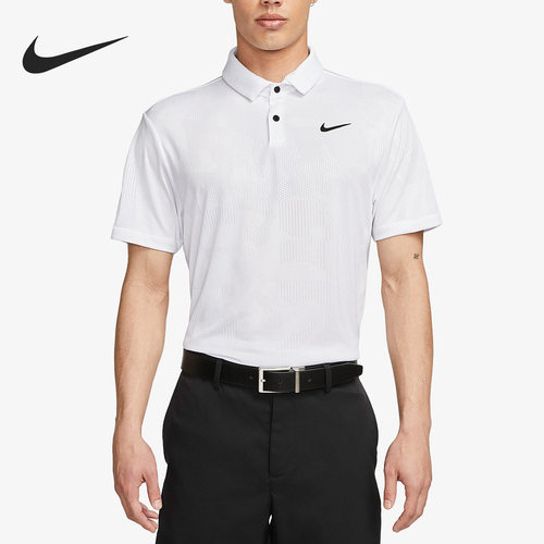 Nike/耐克正品Dri-FIT Tour男子高尔夫翻领运动T恤DR5304-100