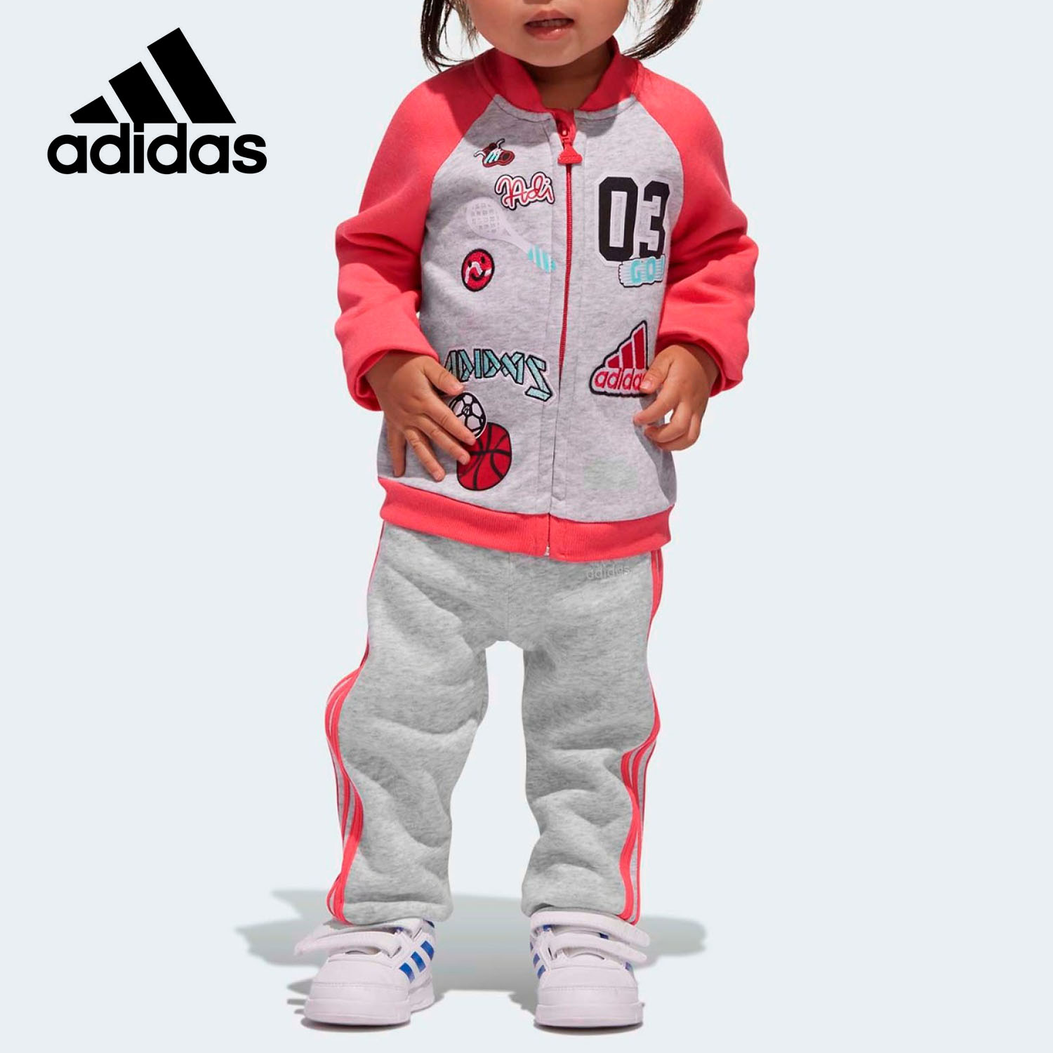 adidas正品jog训练婴童装
