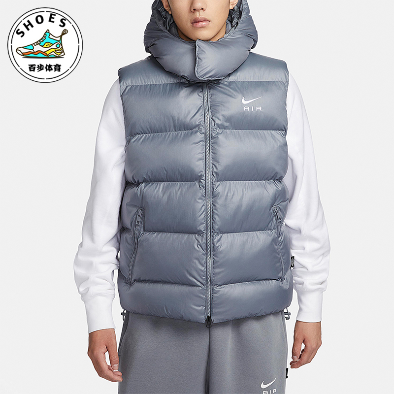 耐克男士连帽保暖棉马甲
